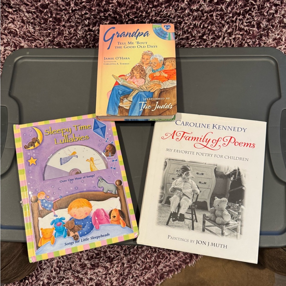 Children's Book Lot - Sleepy Time Lullabies & A Family of Poems